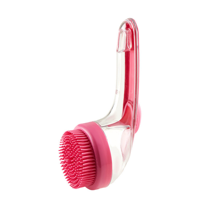 Long-Handle Pet Bath Brush with Shampoo Reservoir – 4 Colors