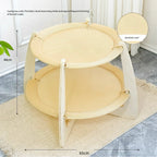 Double-Tier Wooden Cat Hammock with Woven Mats – 3 Colors