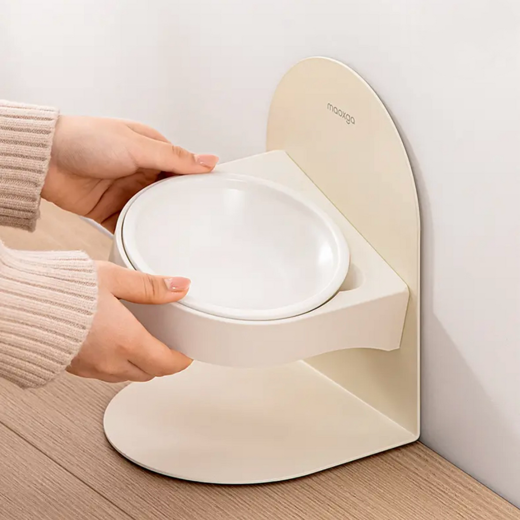 Adjustable Elevated Ceramic Cat Bowl