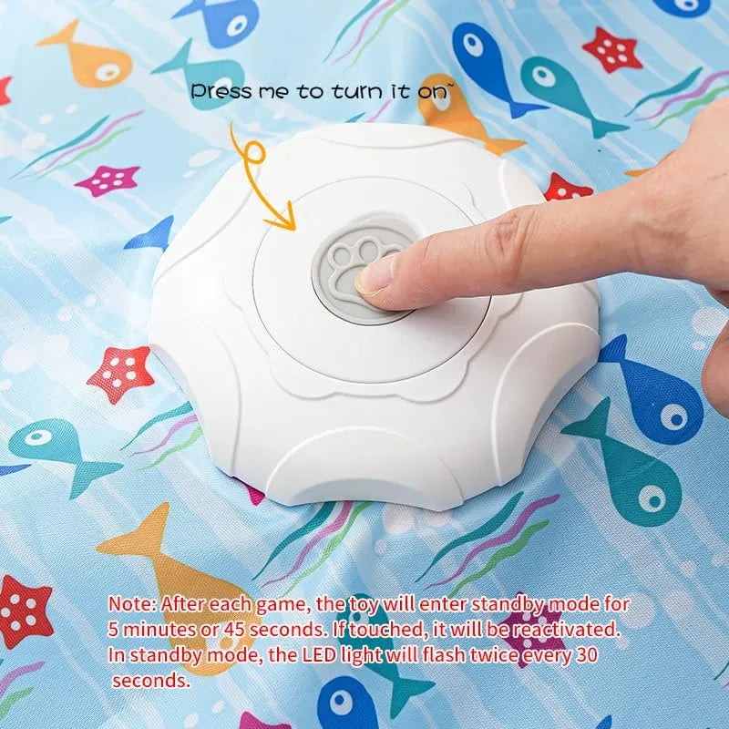 Automatic Concealed Feather Cat Toy Mat