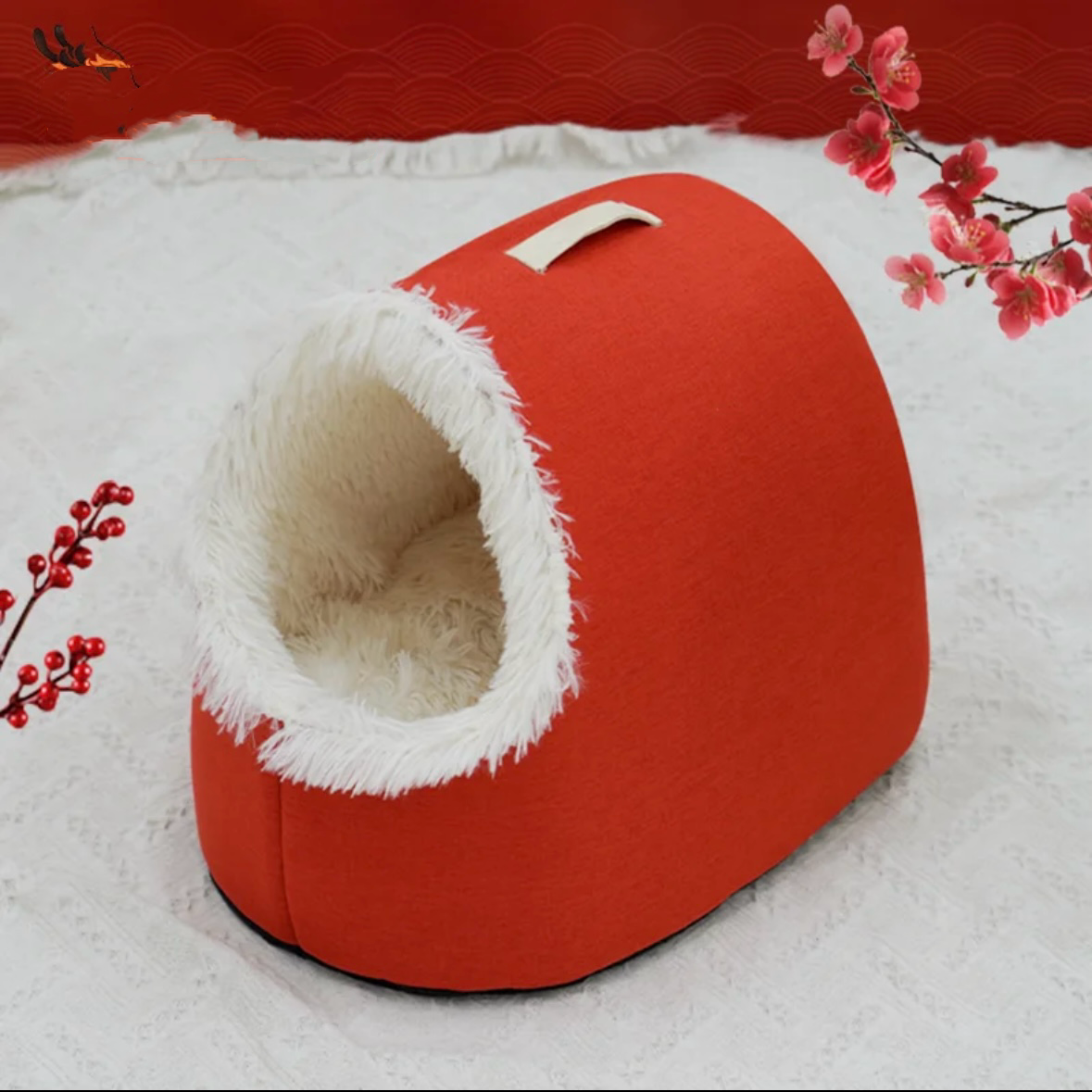 Warm Enclosed Pet House for Cats & Small Dogs – M or L