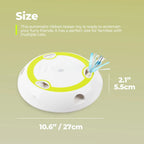 Automatic Pop-Up Feather Cat Toy with Rotating Track