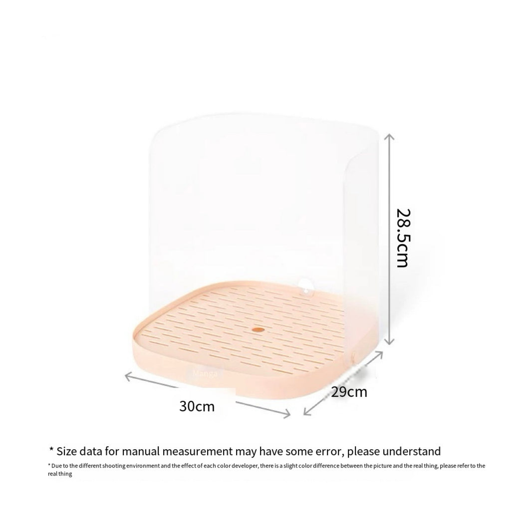 Splash-Guard Pet Feeding Station with Raised Bowl – 3 Colors