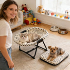 Foldable Elevated Round Pet Chair – Single or Multi-Color Set