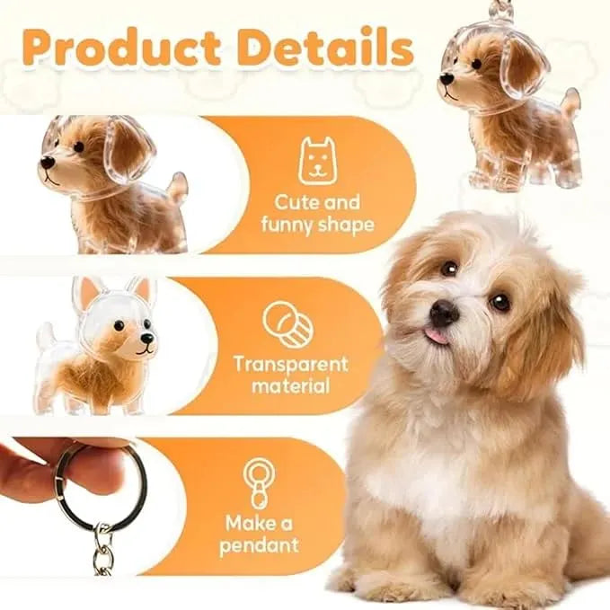 Pet Fur Keepsake Keychains – 2-Piece Set, 7 Styles