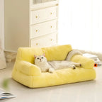 Bolstered Pet Sofa Bed with Accent Pillow – 11 Styles