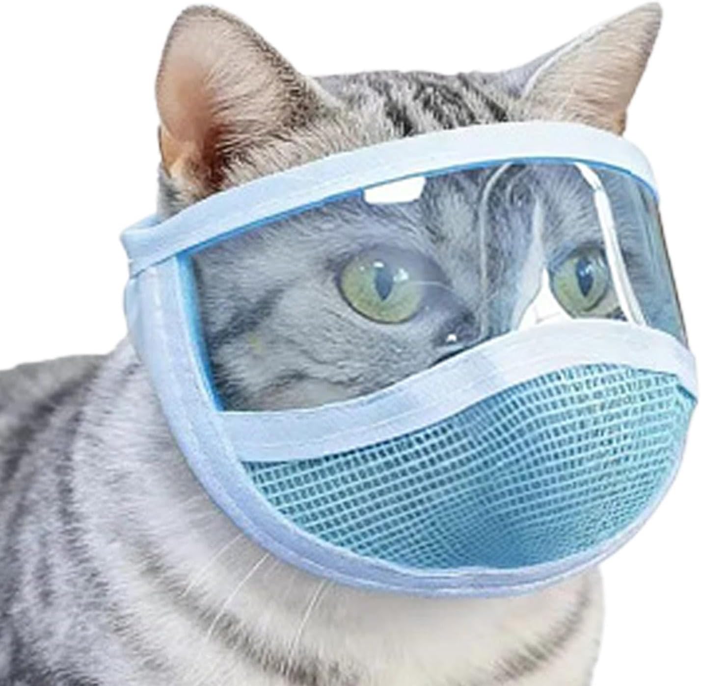 Soft Mesh Cat Grooming Headgear