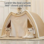 Modular Wooden Cat Scratcher House & Pads – L or XL