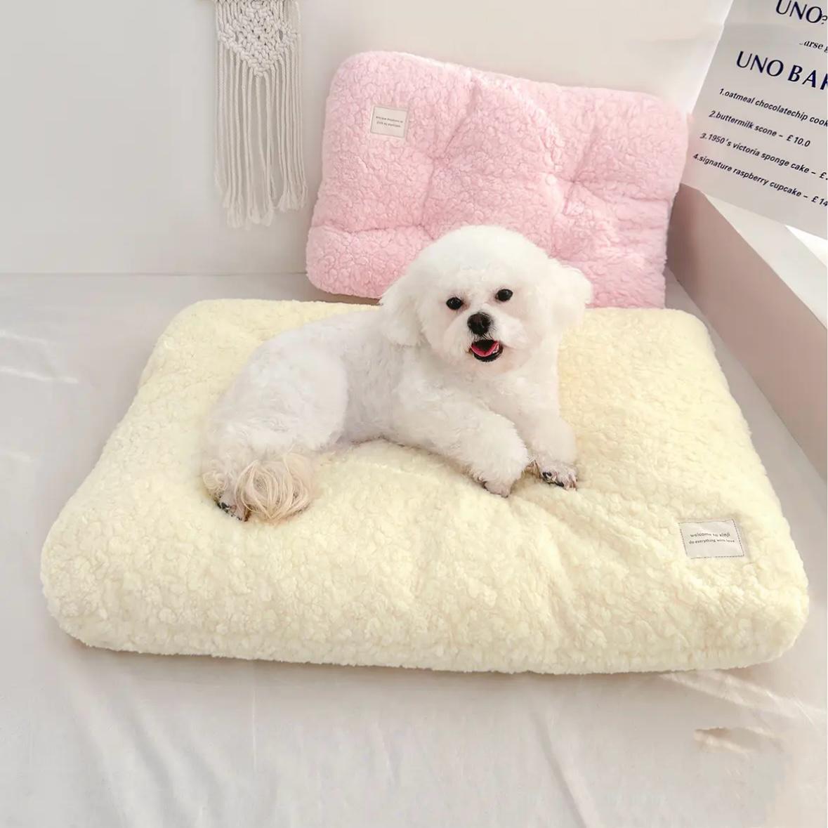 Plush Rectangular Pet Crate Mat – 4 Colors, 4 Sizes