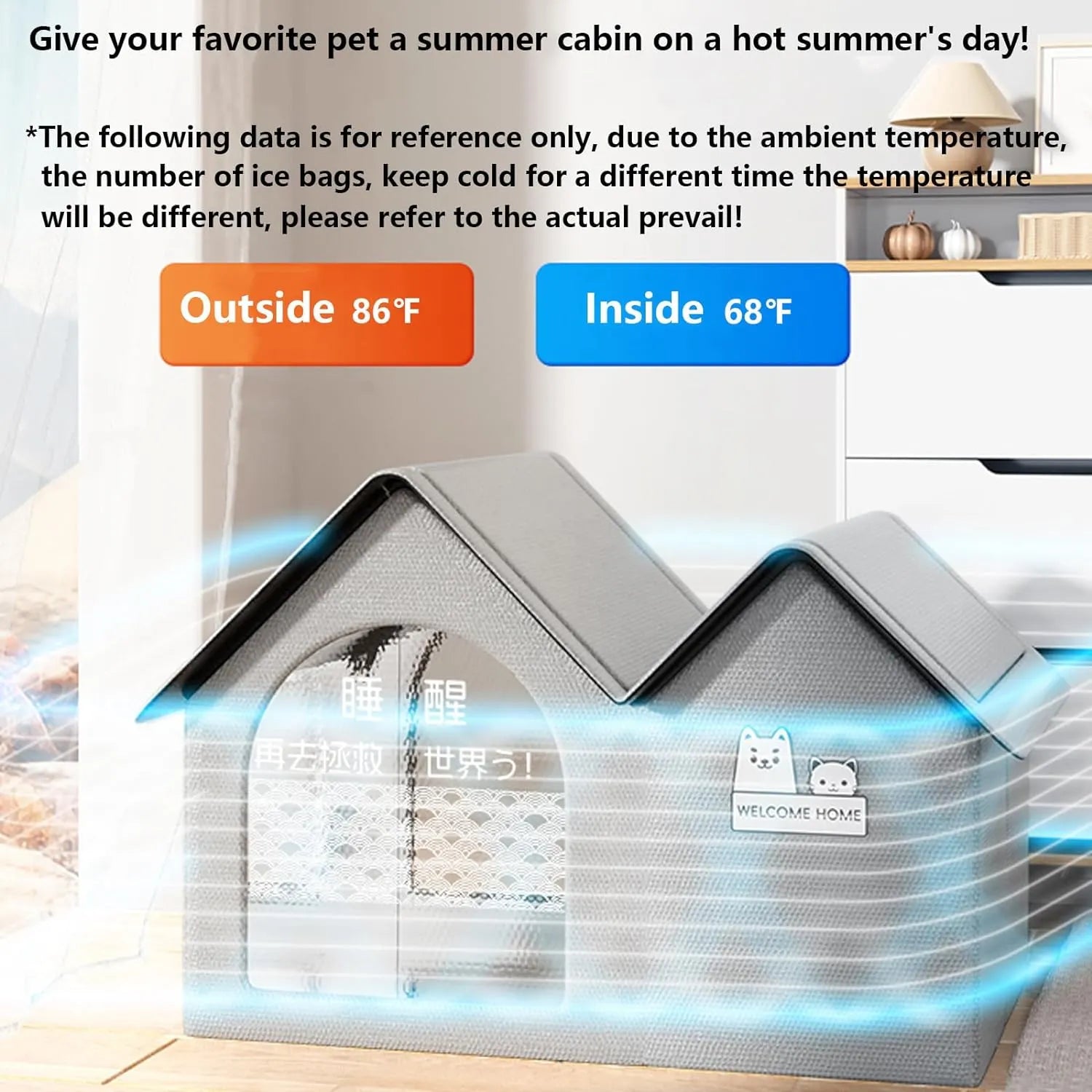 Insulated Pet Cooling House – 3 Roof Styles