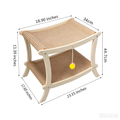 Double-Tier Cat Hammock & Scratcher with Hanging Toys – 2 Styles
