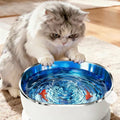 Magnetic-Drive Cat Water Fountain with Stainless Steel Bowl