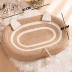 Large Oval Woven Cat Scratcher Bed – 21 Styles