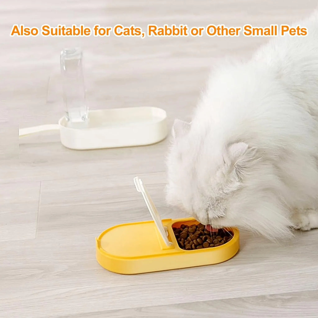 Portable 2-in-1 Pet Water Bottle & Food Bowl