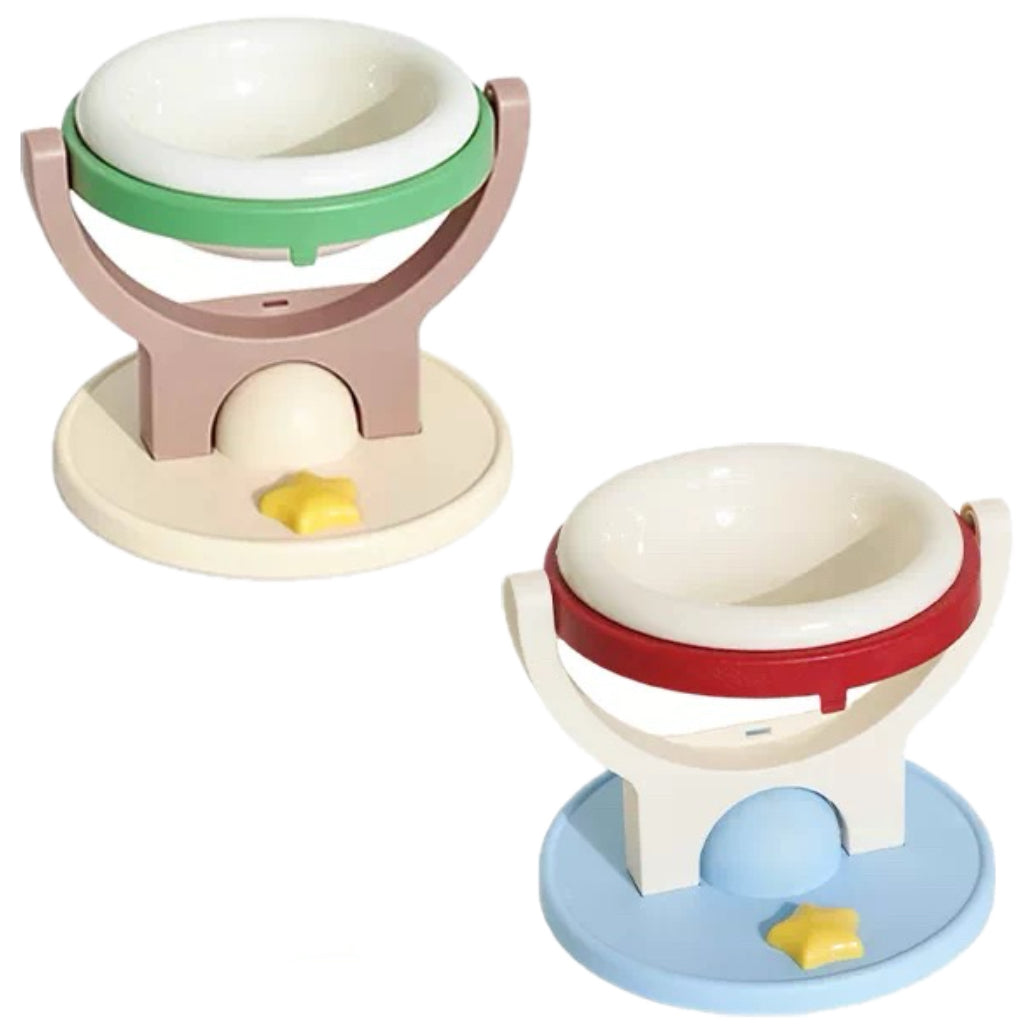 2-in-1 Wall-Mounted Elevated Cat Bowl