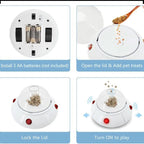 Sensor-Activated Moving Pet Treat Dispenser Toy