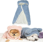 Sherpa Pet Cape Blanket with Hood – 5 Colors, 3 Sizes
