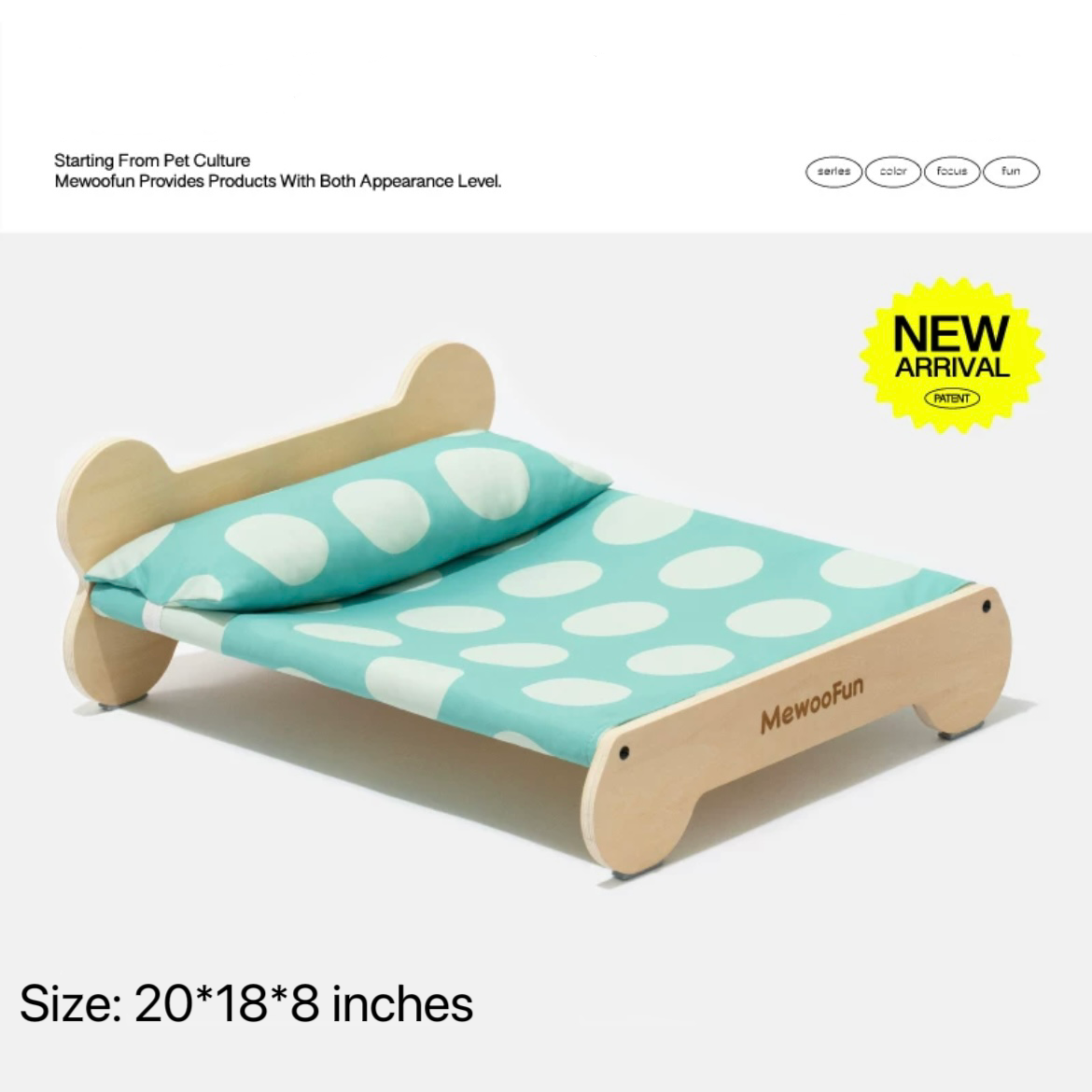 Indoor Cat Bed in Green or Pink