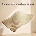 Curved Wooden Sisal Cat Hammock Scratcher