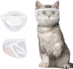 Transparent Cat Grooming Muzzle for Nail Trimming