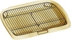 Raised-Grid Dog Potty Tray – 2 Colors, 2 Sizes