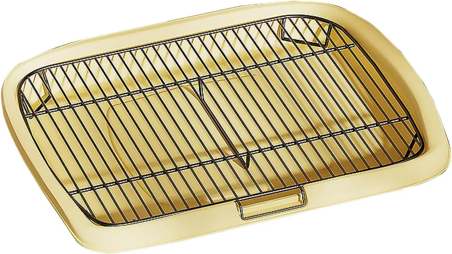 Raised-Grid Dog Potty Tray – 2 Colors, 2 Sizes