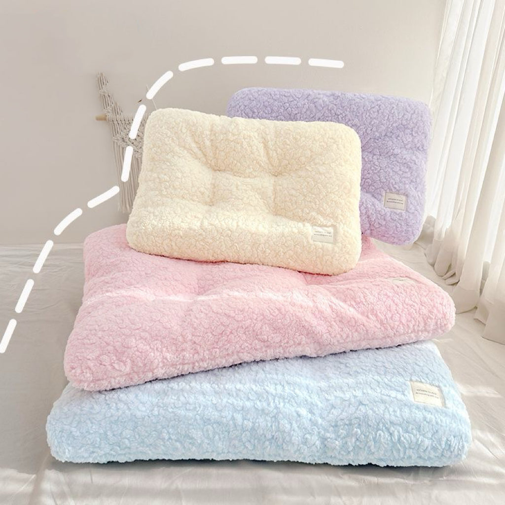 Plush Rectangular Pet Crate Mat – 4 Colors, 4 Sizes