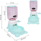1.8 L Paw-Press Interactive Pet Feeder – Green or Pink