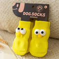 Non-Slip Dog Socks – 4-Piece Set, 8 Styles, 3 Sizes
