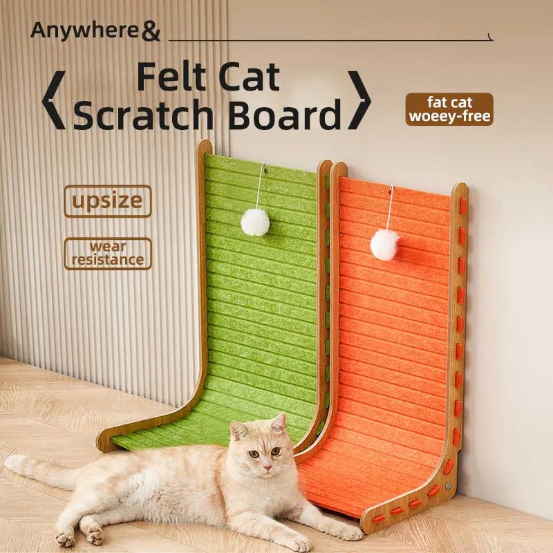 A-Frame Cat Scratcher House with Ramp – Multiple Styles