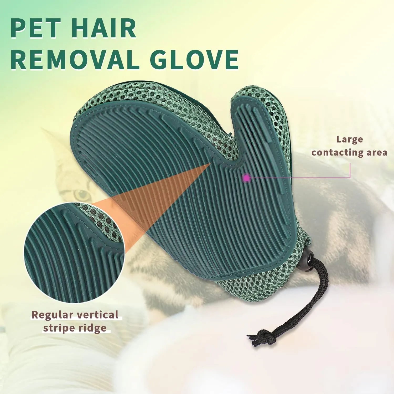 Silicone Pet Grooming Mitt – Single or Pair