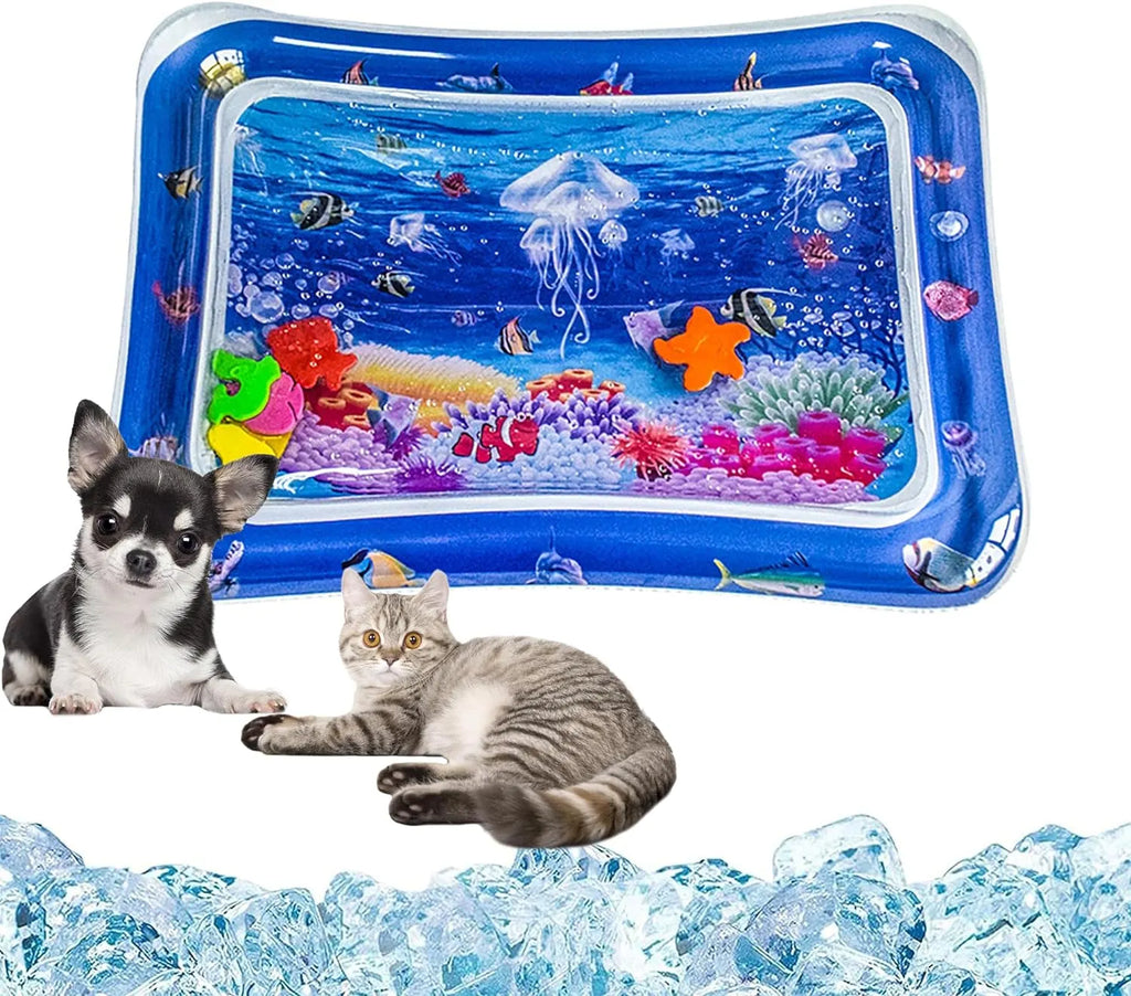 Water-Filled Sensory Play Mat for Cats – 26 to 42 in