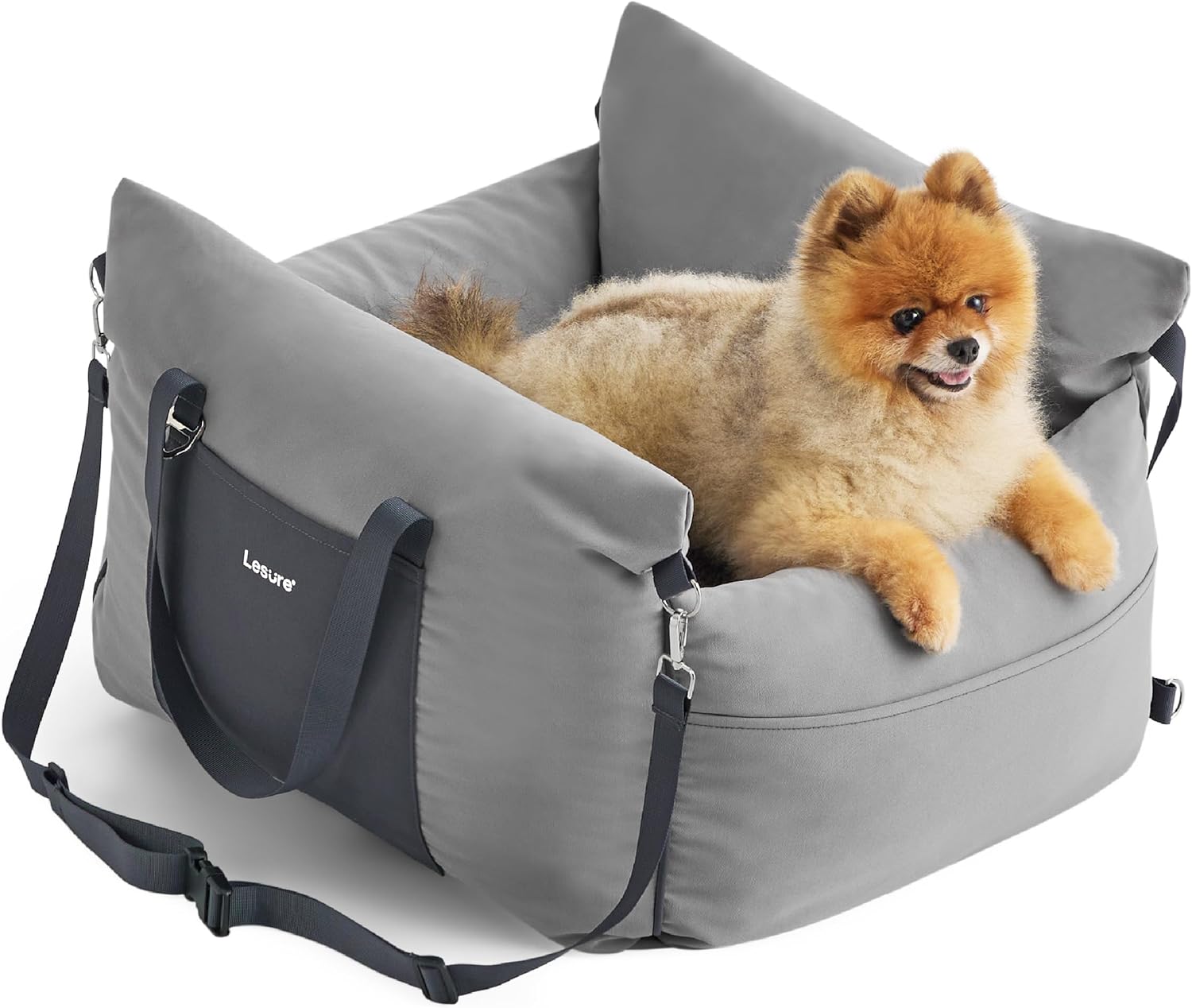Bolstered Small Pet Car Seat & Travel Bed – 9 Colors