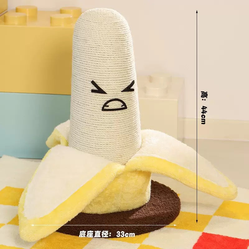 Banana-Shaped Sisal Cat Scratching Post