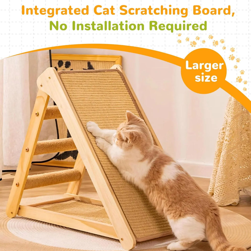 Pre-Assembled Sisal Scratching Post for Indoor Cats
