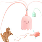 Automatic Silicone Tail Cat Teaser Toy – 2-in-1 Play