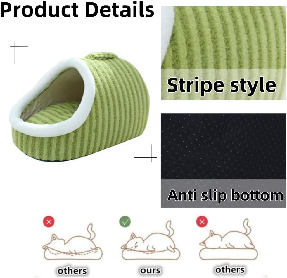 Slipper-Shaped Cave Bed for Indoor Cats