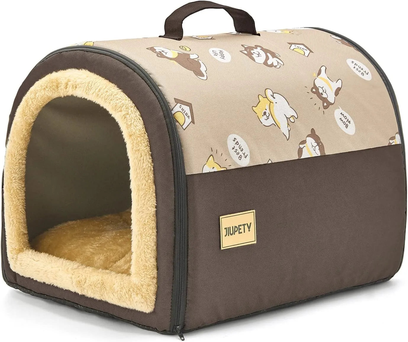 2-in-1 Foldable Pet Cave Bed – 3 Styles, 5 Sizes