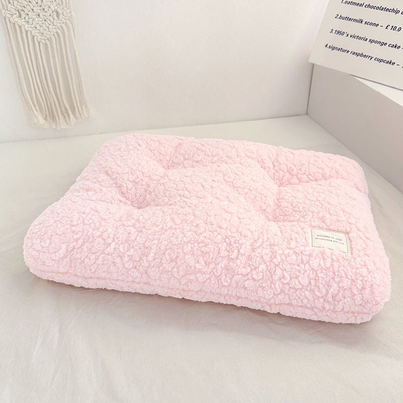 Plush Rectangular Pet Crate Mat – 4 Colors, 4 Sizes