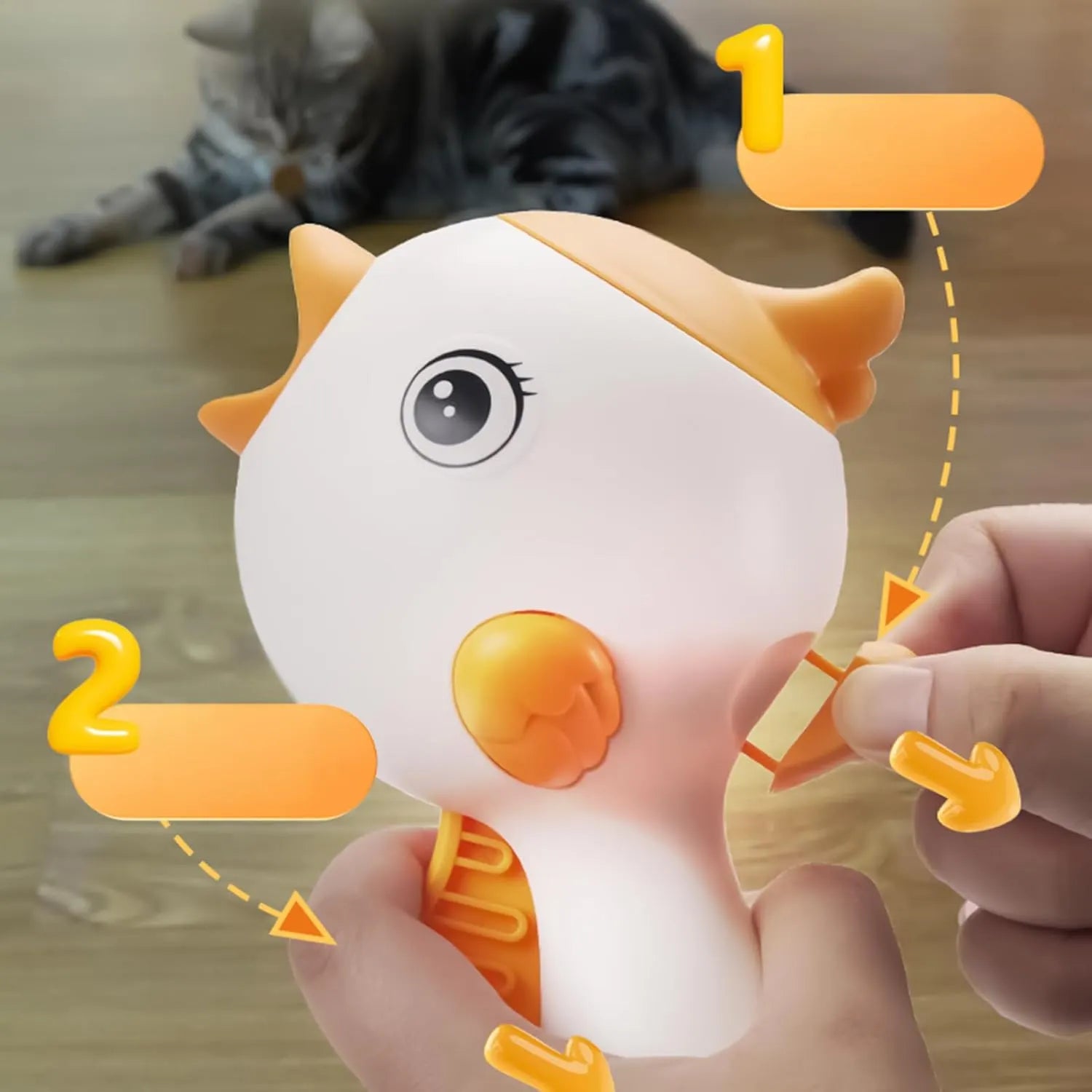 Handheld Cat Treat Launcher – Pink or White