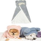 Sherpa Pet Cape Blanket with Hood – 5 Colors, 3 Sizes