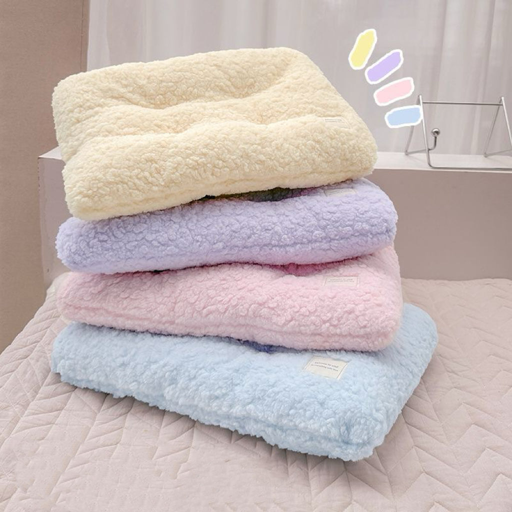 Plush Rectangular Pet Crate Mat – 4 Colors, 4 Sizes
