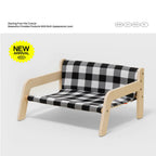 Wooden Cat Sofa Bed with Canvas Seat