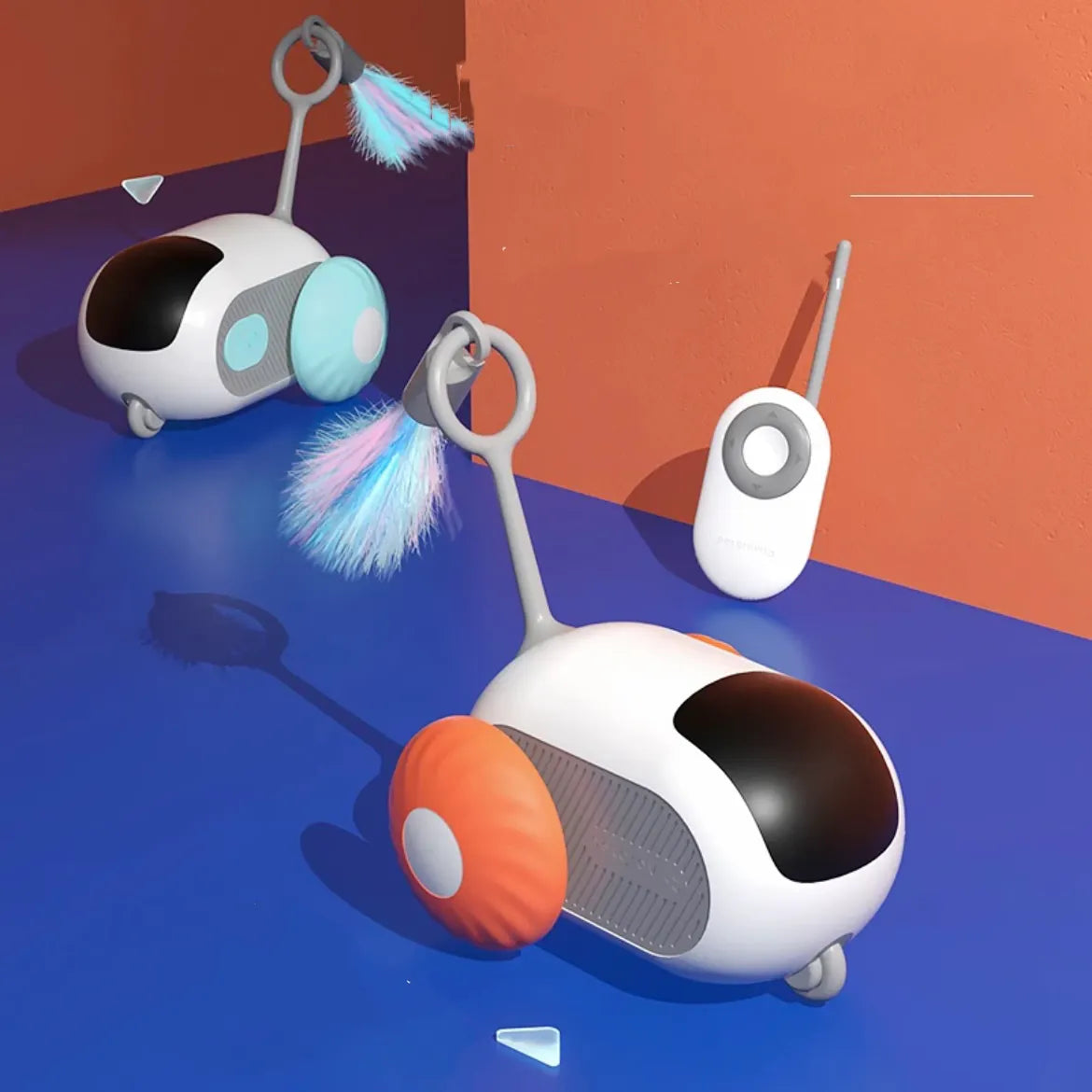 Remote Control Cat Chase Car with Teaser Tail