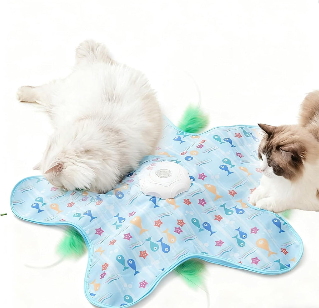 Automatic Concealed Feather Cat Toy Mat