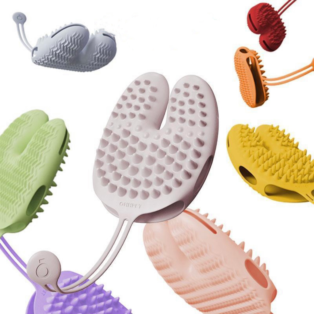 2-in-1 Pet Hair Removal Grooming Glove