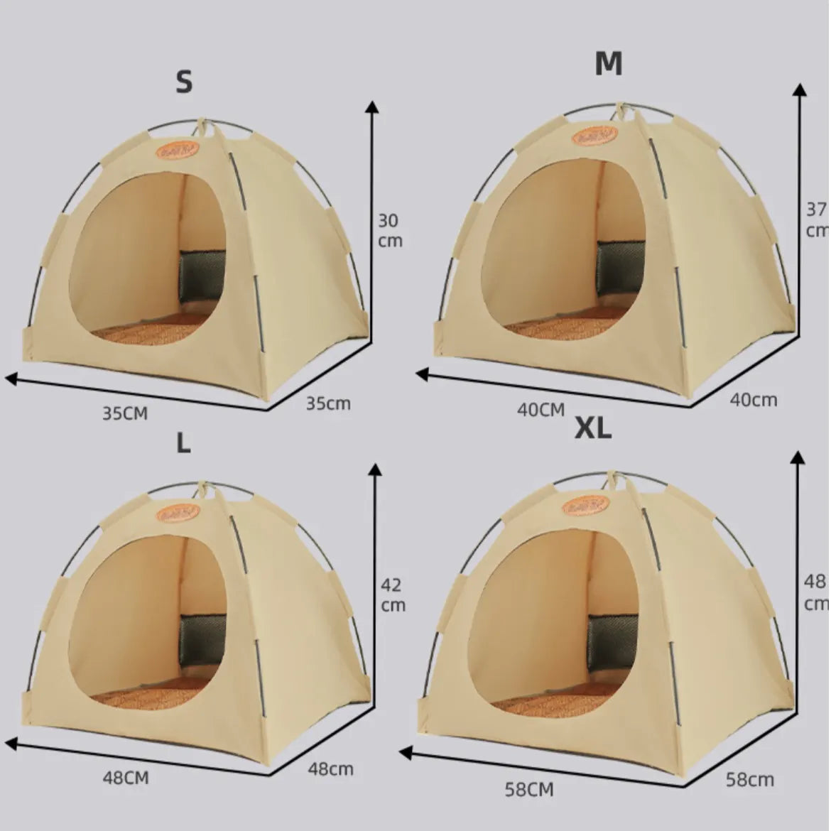 Indoor Tent Bed for Cats & Small Dogs