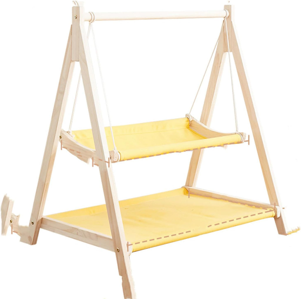 Wooden Hanging Hammock Bed for Cats & Small Pets