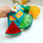 Freezable Fruit-Shaped Dog Chew Toy – Single or 3-Pack