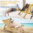 Adjustable Sisal Cat Lounge Chair with Teaser